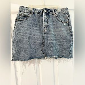 Jean mini skirt